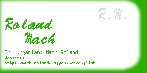 roland mach business card